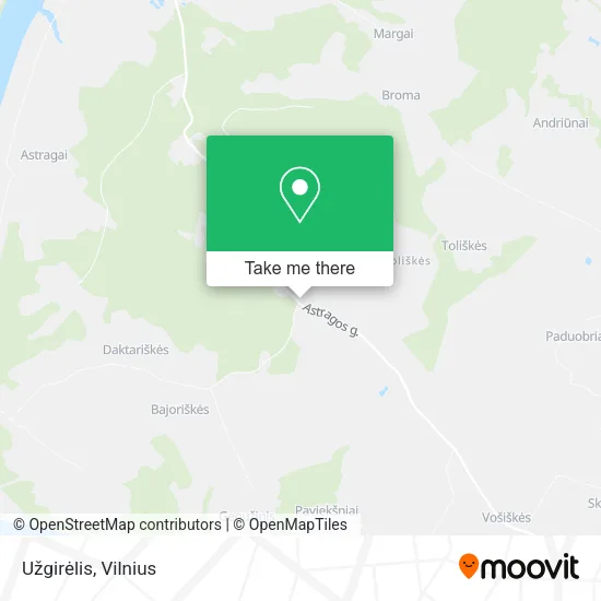 Карта Užgirėlis