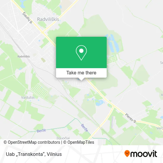 Карта Uab „Transkonta“