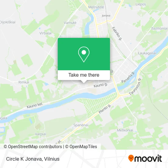 Карта Circle K Jonava