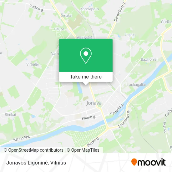 Карта Jonavos Ligoninė