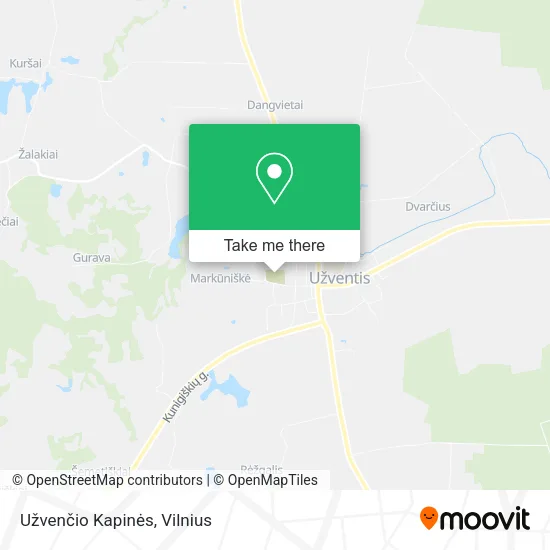 Карта Užvenčio Kapinės