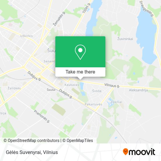 Карта Gėlės Suvenyrai