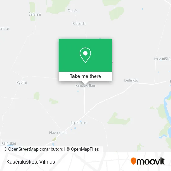 Карта Kasčiukiškės