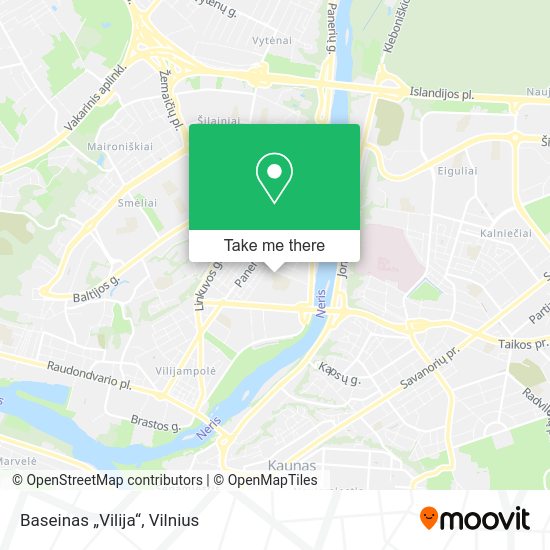 Карта Baseinas „Vilija“