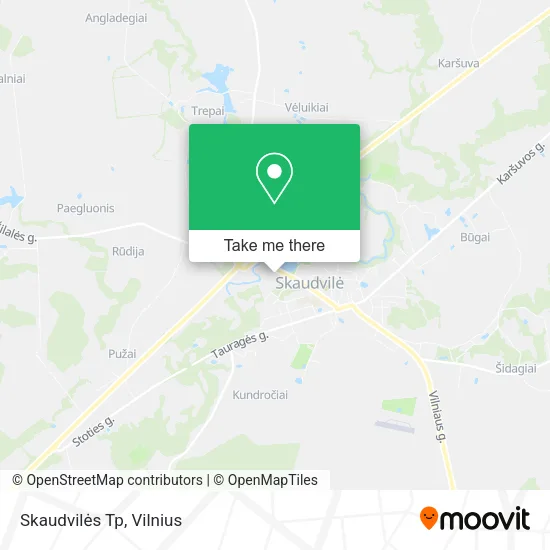 Карта Skaudvilės Tp