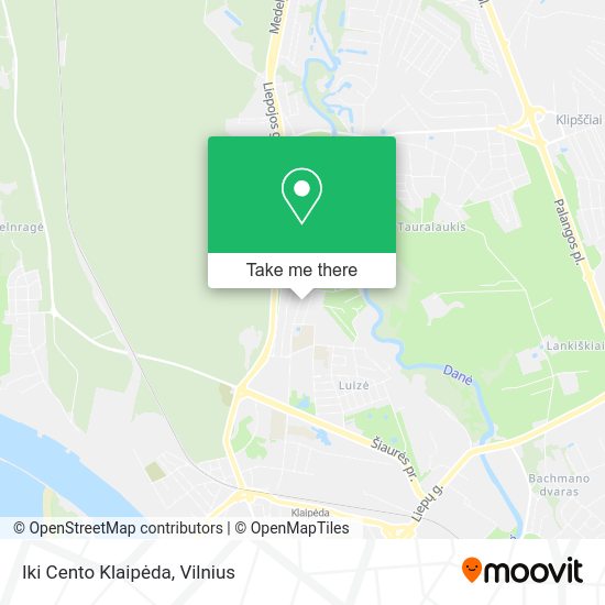 Карта Iki Cento Klaipėda