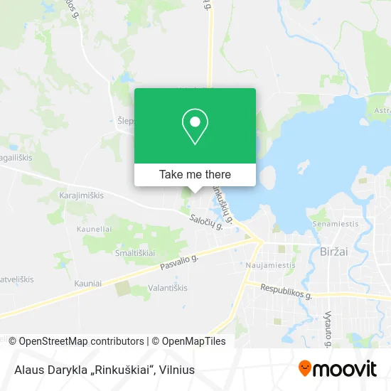 Карта Alaus Darykla „Rinkuškiai“