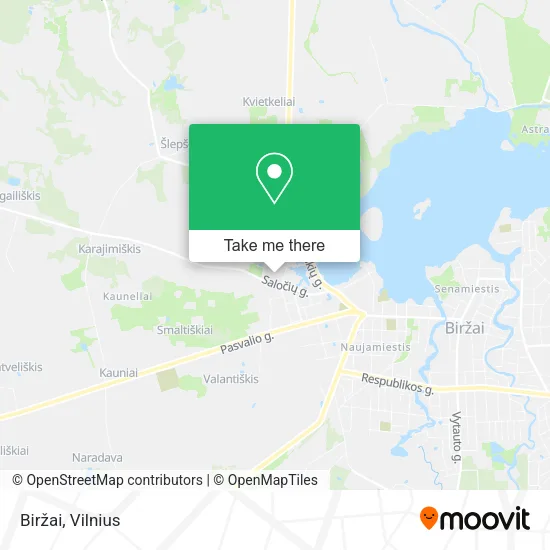 Карта Biržai