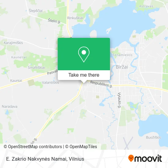 Карта E. Zakrio Nakvynės Namai