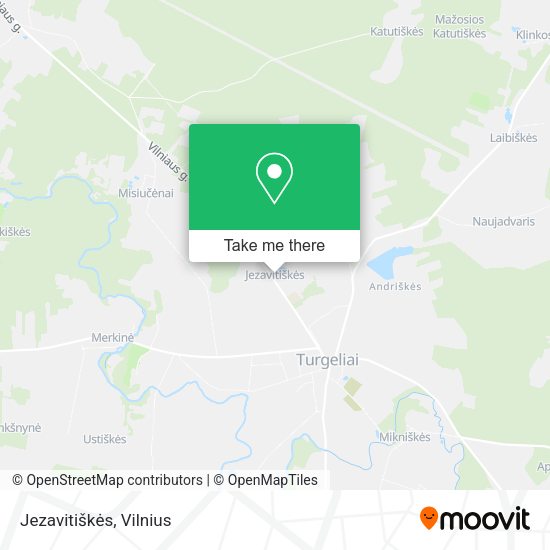 Карта Jezavitiškės
