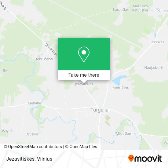 Карта Jezavitiškės
