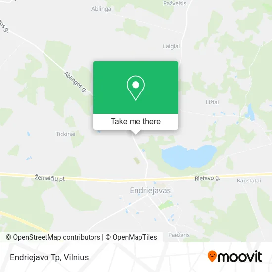 Карта Endriejavo Tp