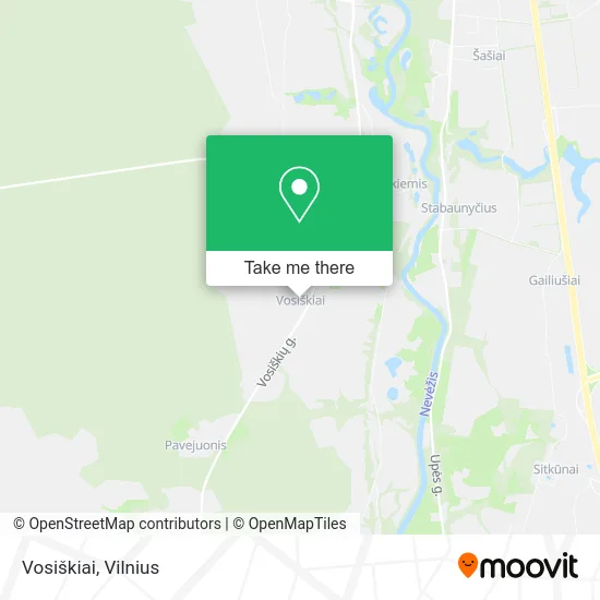 Карта Vosiškiai
