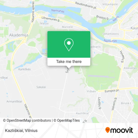 Карта Kazliškiai