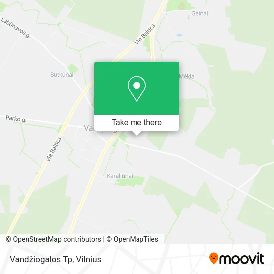 Карта Vandžiogalos Tp