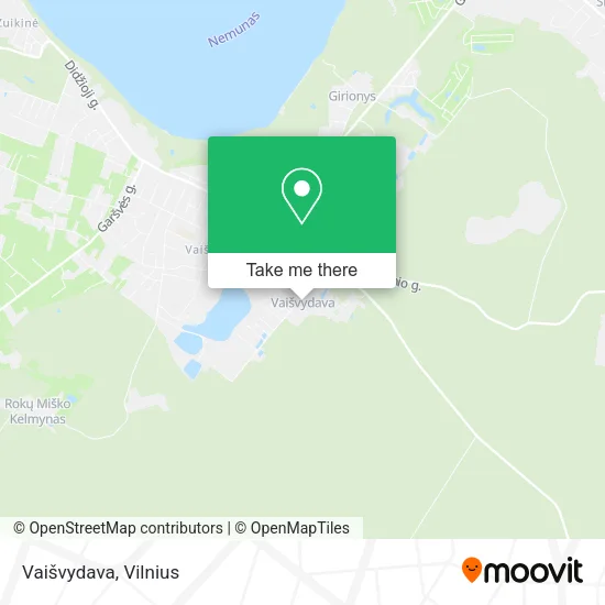 Vaišvydava map