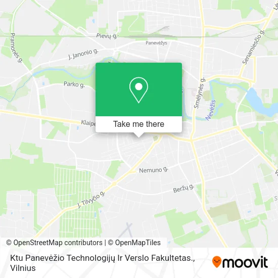 Карта Ktu Panevėžio Technologijų Ir Verslo Fakultetas.