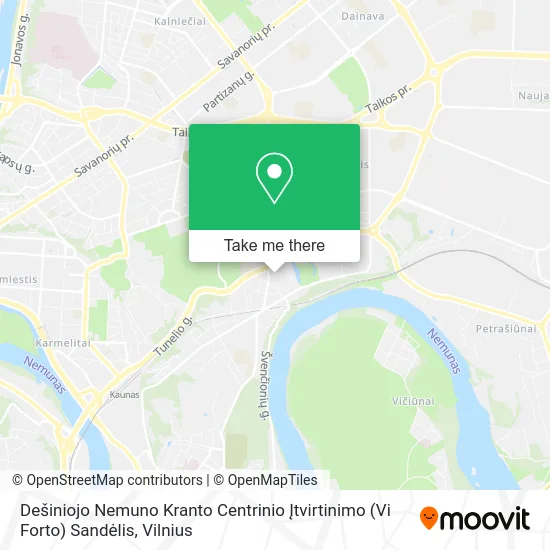 Карта Dešiniojo Nemuno Kranto Centrinio Įtvirtinimo (Vi Forto) Sandėlis