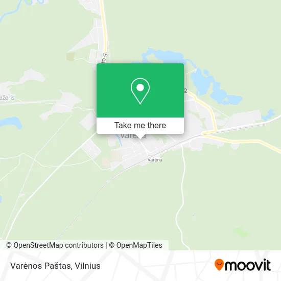 Карта Varėnos Paštas