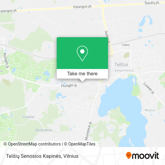 Карта Telšių Senosios Kapinės