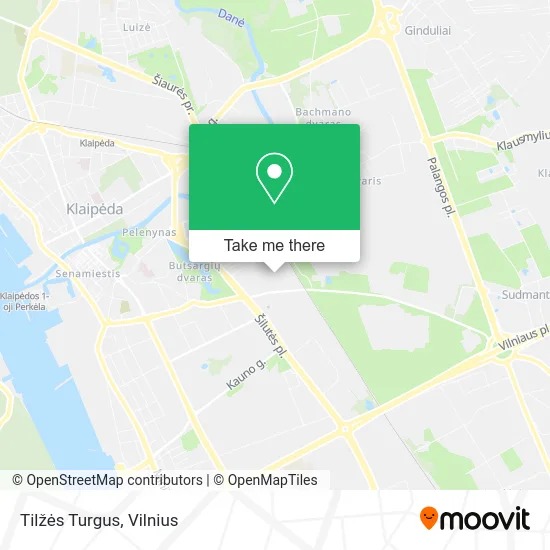 Карта Tilžės Turgus