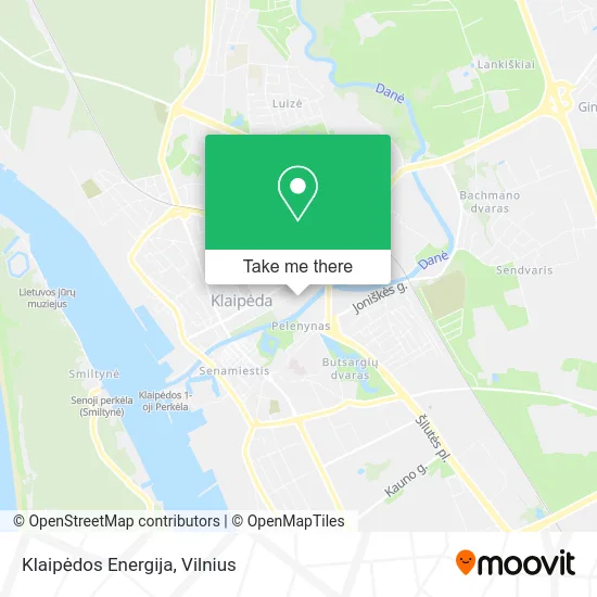 Карта Klaipėdos Energija