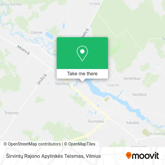 Карта Širvintų Rajono Apylinkės Teismas
