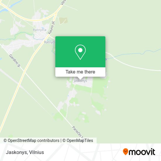 Карта Jaskonys