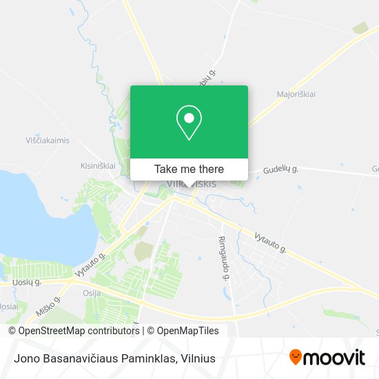 Карта Jono Basanavičiaus Paminklas