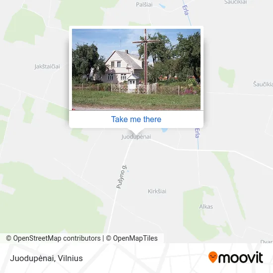 Карта Juodupėnai