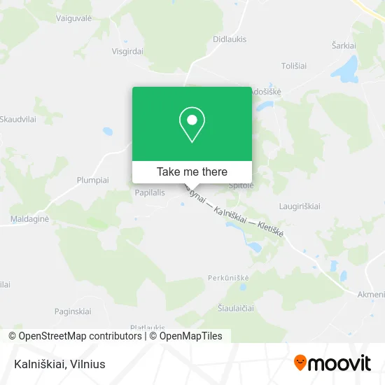 Карта Kalniškiai