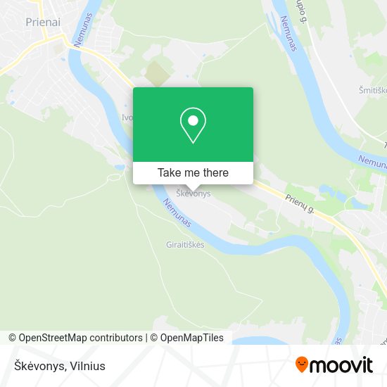 Карта Škėvonys
