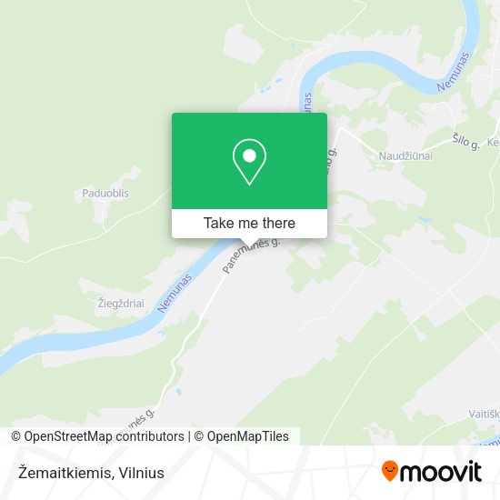 Карта Žemaitkiemis
