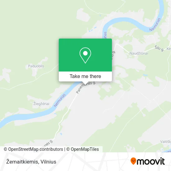 Карта Žemaitkiemis