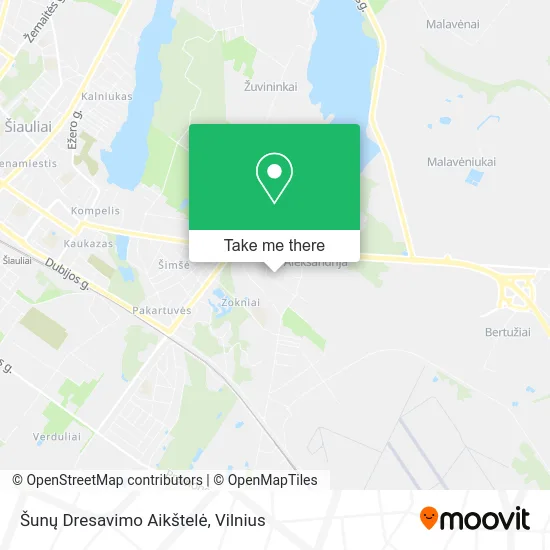 Карта Šunų Dresavimo Aikštelė