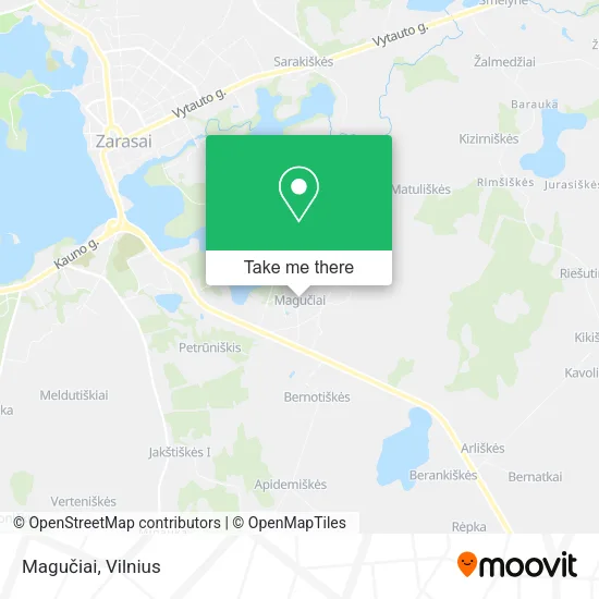 Карта Magučiai