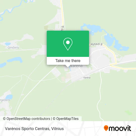 Карта Varėnos Sporto Centras