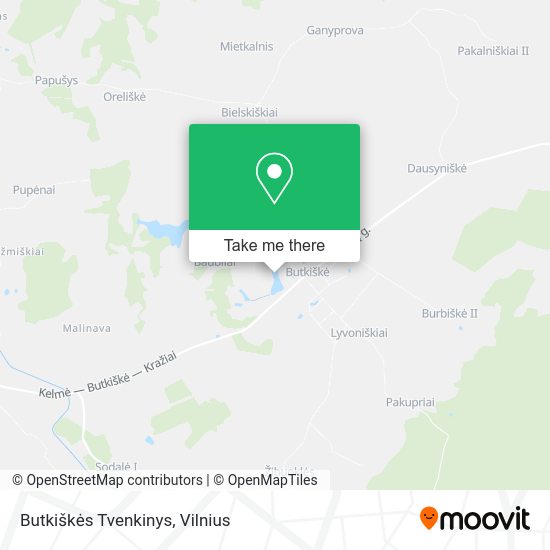Карта Butkiškės Tvenkinys