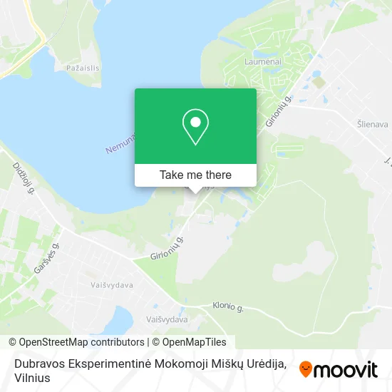 Карта Dubravos Eksperimentinė Mokomoji Miškų Urėdija