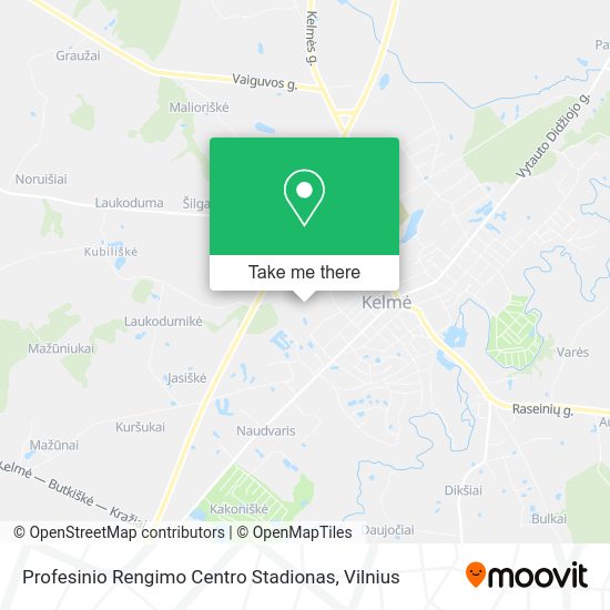 Карта Profesinio Rengimo Centro Stadionas