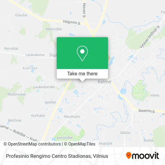 Карта Profesinio Rengimo Centro Stadionas