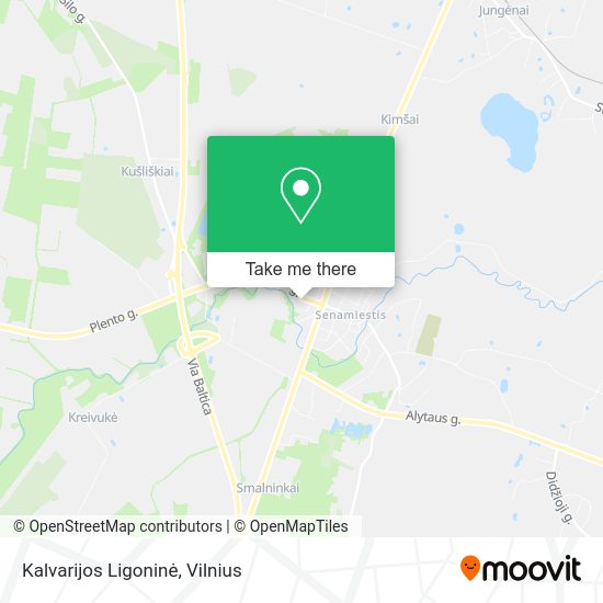 Карта Kalvarijos Ligoninė