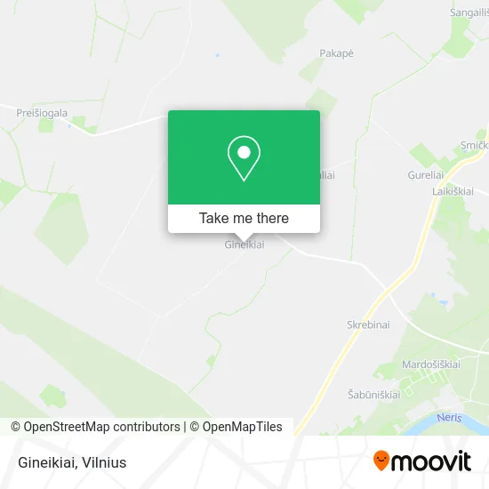 Карта Gineikiai