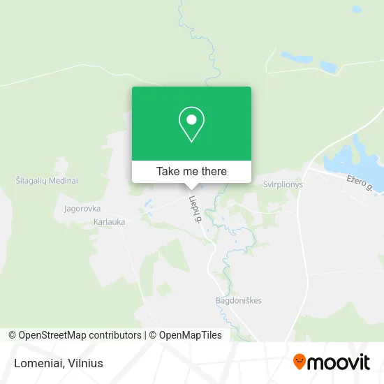 Карта Lomeniai
