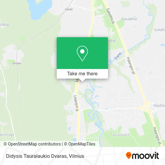 Карта Didysis Tauralaukio Dvaras