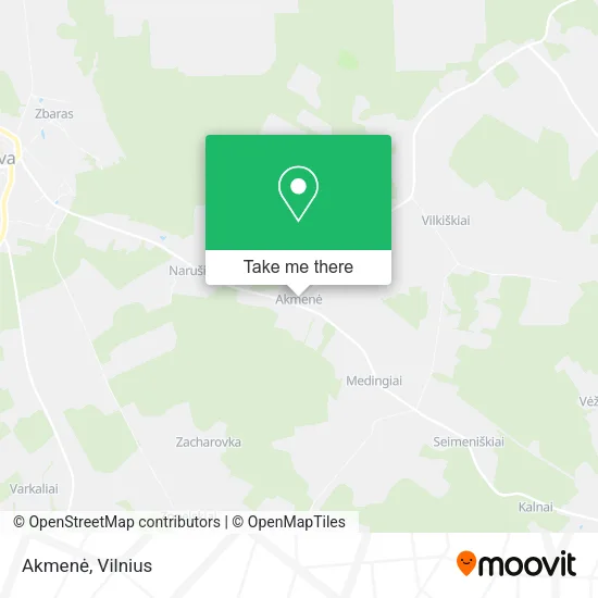 Карта Akmenė