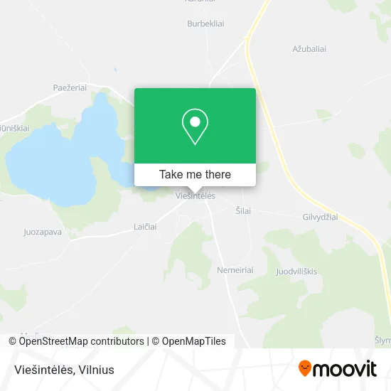 Карта Viešintėlės