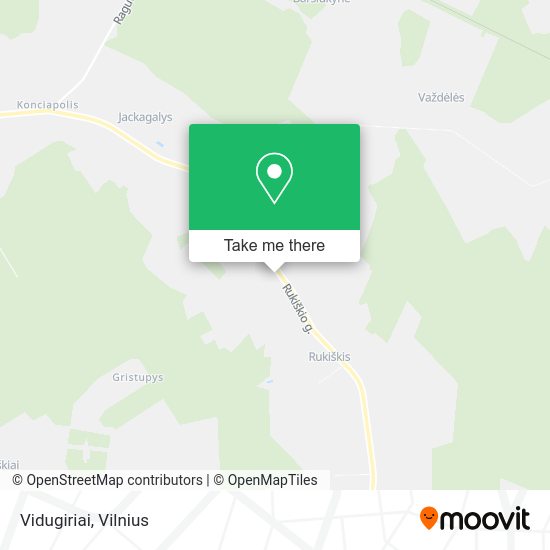Карта Vidugiriai