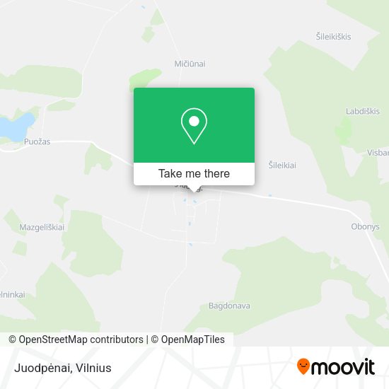 Карта Juodpėnai