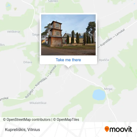 Карта Kupreliškis